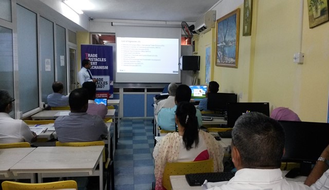 Trade Obstacles Alert Mechanism- Training Session