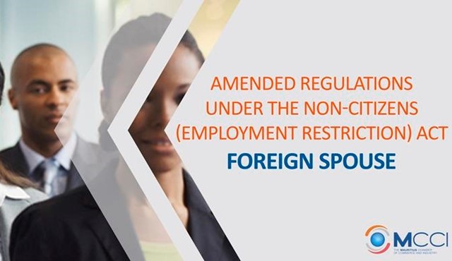 Employment of non-citizens (spouses) - non-citizens who were working prior to the 8th March 2019 will continue to be exempted