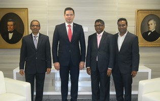 Courtesy visit of H.E. Mr. Tudor Ulianovschi at the MCCI