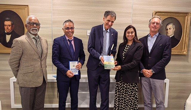 Courtesy visit of His Excellency, Ambassador Eliav Belotsercovsky at the MCCI